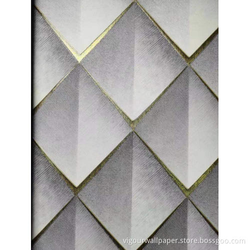 53cm Waterproof pvc modern geometrical design wallpaper